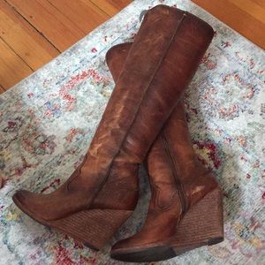 Frye Caroline Wedge tall boot